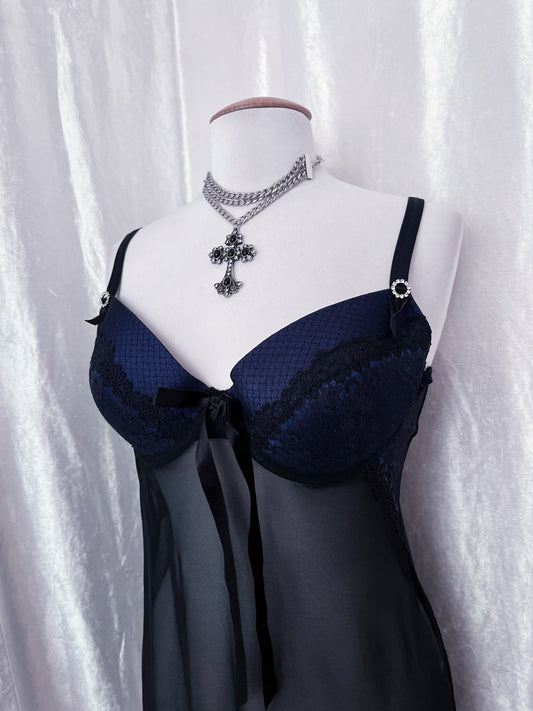 Stunning mesh & lace babydoll 🦋