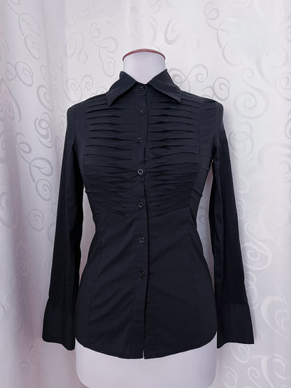 00’s Gothic military style shirt 🕷️🖤