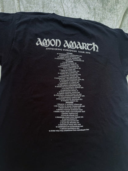 Men’s/Masc Amon Amarth Jomsviking European Tour 2016 T-Shirt 🪓