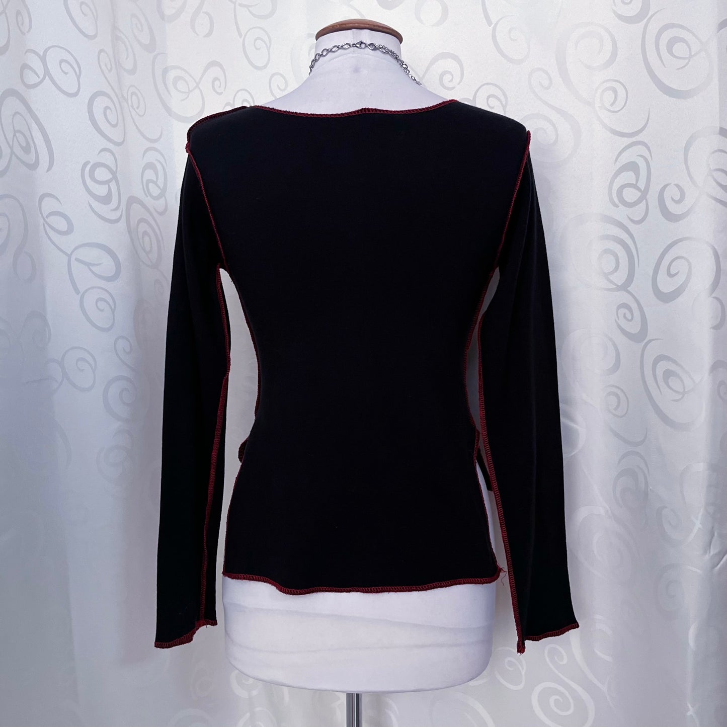Spiral Direct iconic dragon cross top with red stitching details 🐉❤️