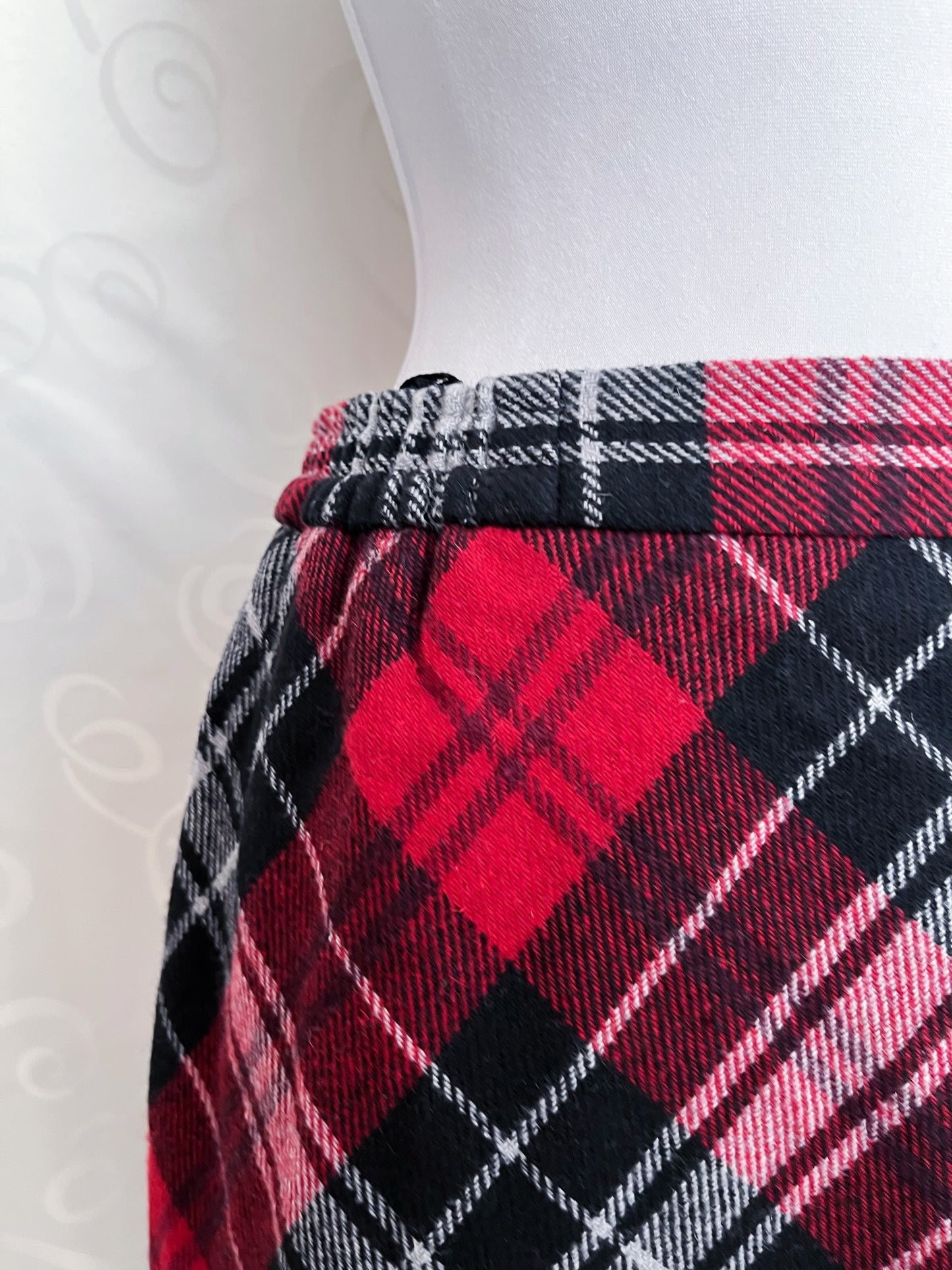 Alt Tartan wool & acrylic checked skirt ❤️🫶