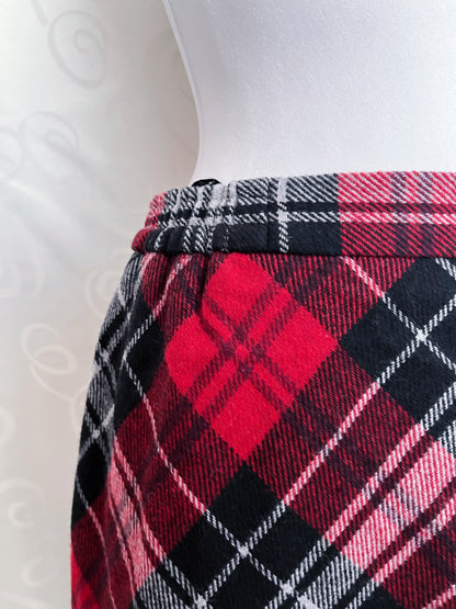 Alt Tartan wool & acrylic checked skirt ❤️🫶