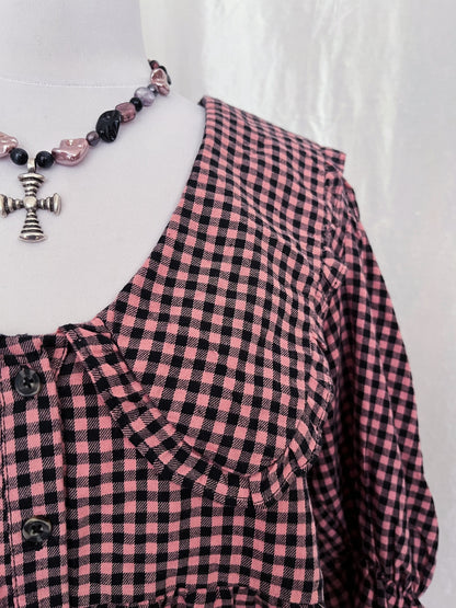 Miss Selfridge picnic coquette checked shirt 🧺