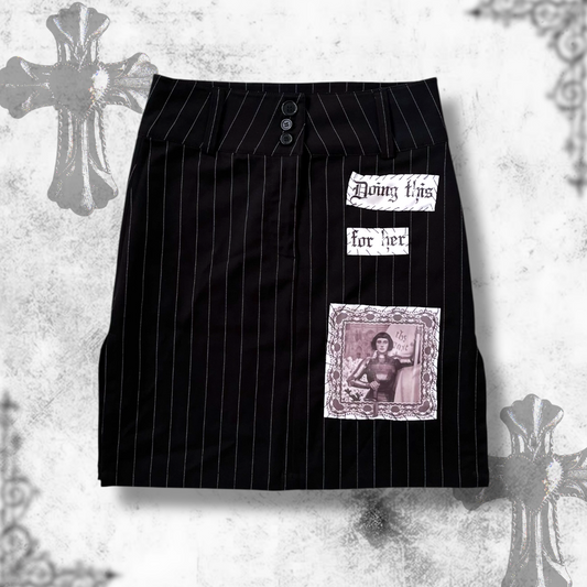 Joan of Arc REWORKED patchworks striped skirt 🗡️⚔️
