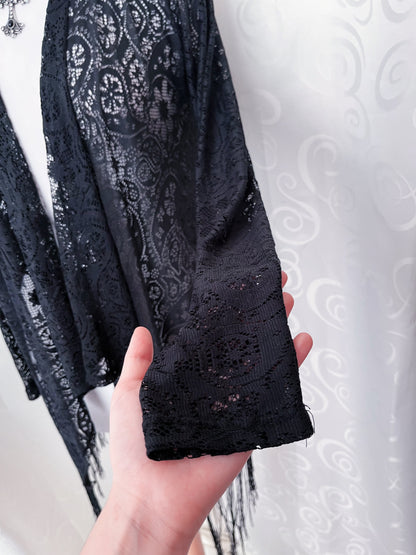 Whimsygoth lacey cardigan🕷️🕸️