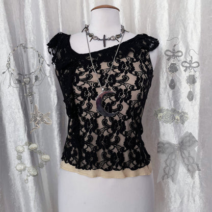 Dark fairy lace top 🧚🏻