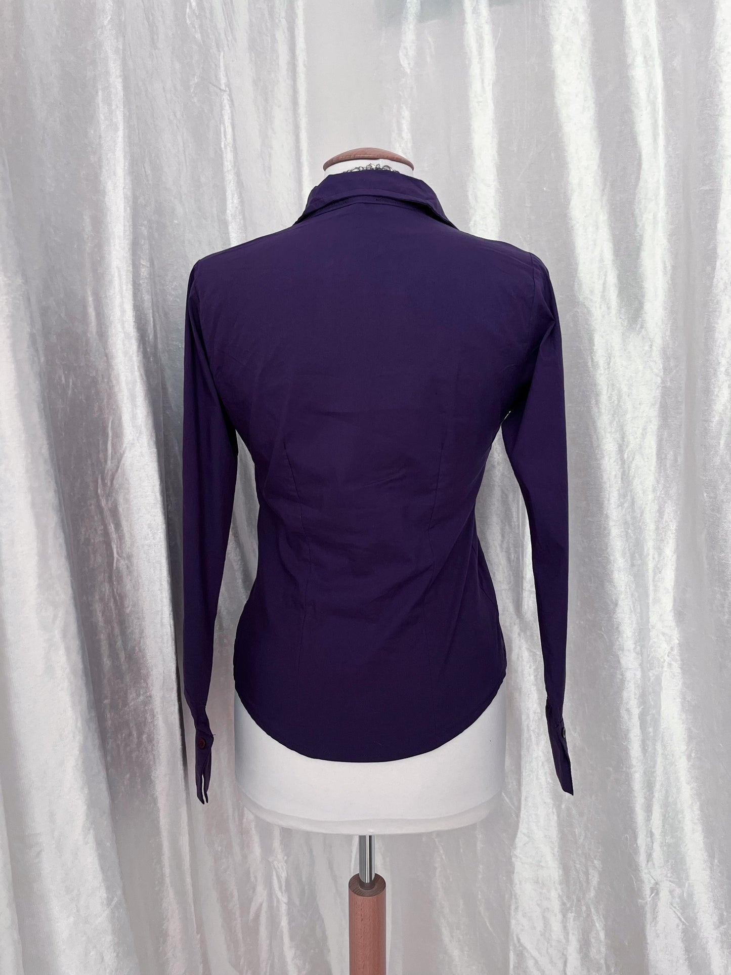 00’s purple gothic cotton shirt 💜🕸️
