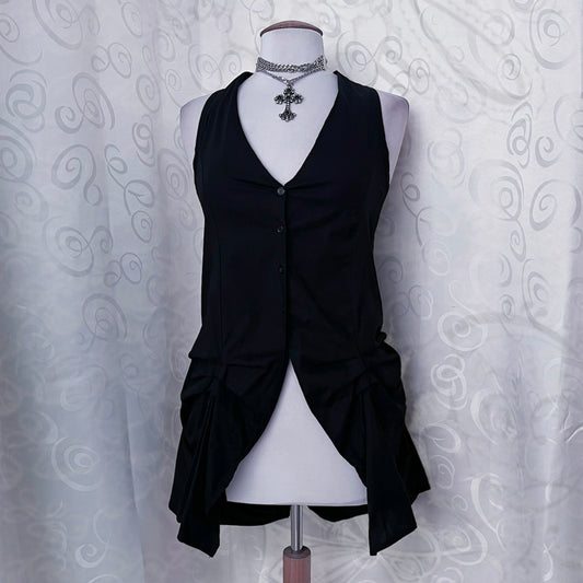 Gothic black vest with tail 🦇