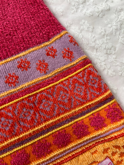 Y2K Knit colourful skirt