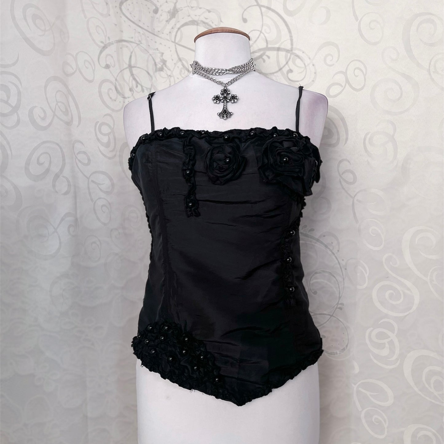 00’s Gothic / Dark Coquette black top 🥀