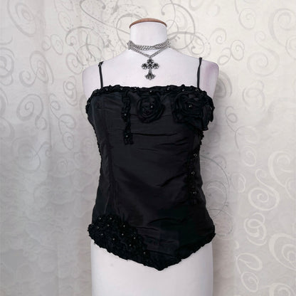 00’s Gothic / Dark Coquette black top 🥀