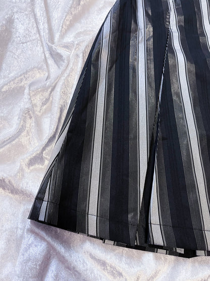 Vintage gothic striped skirt