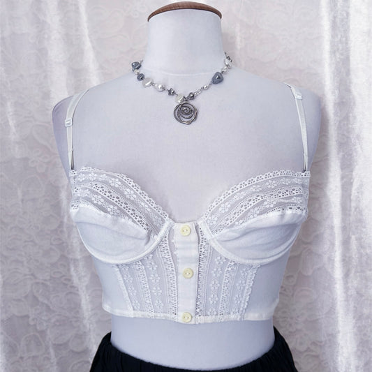 Sisley white corset top 🥧