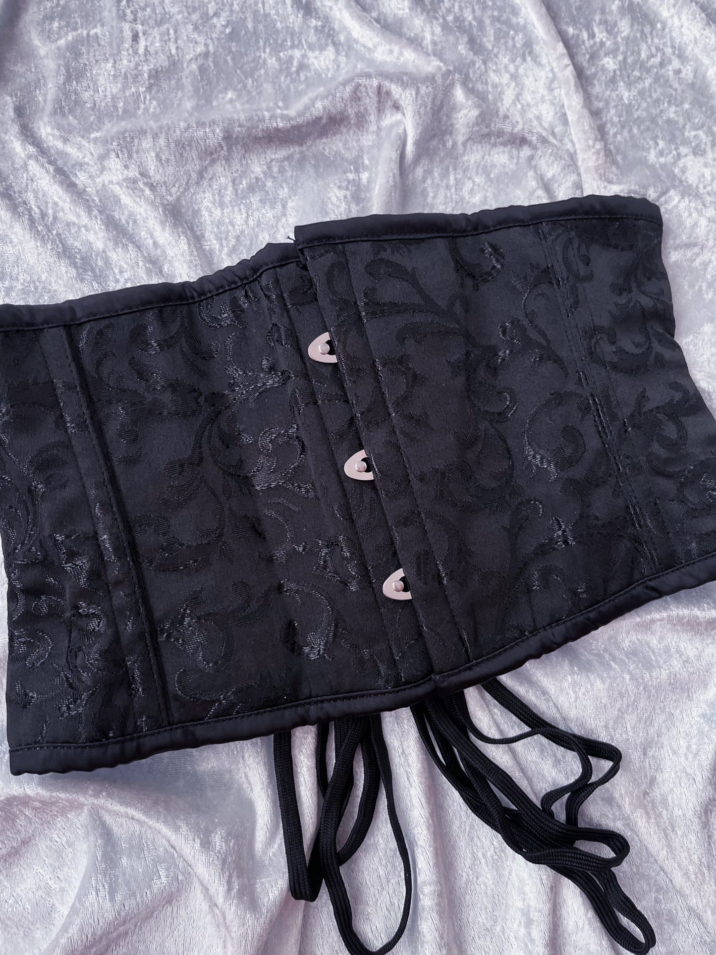Dracula Black Brocade Waist Cincher 🖤