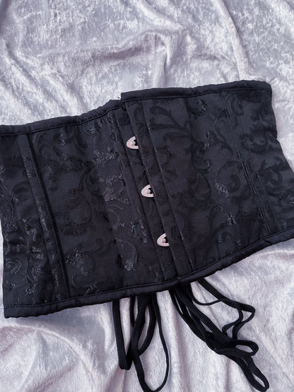 Dracula Black Brocade Waist Cincher 🖤