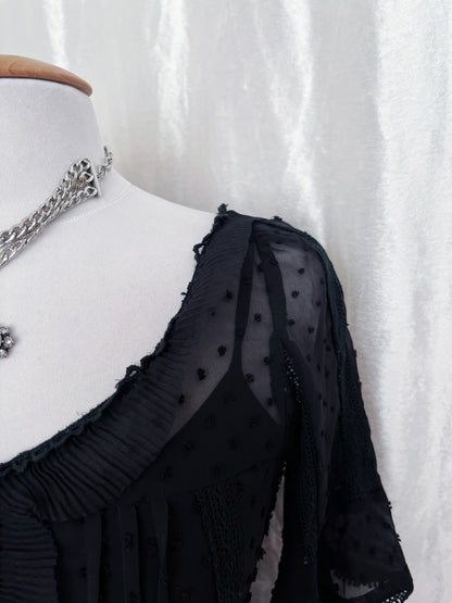Lucy Paris Gothic lolita style mesh shirt with tank top 🎀