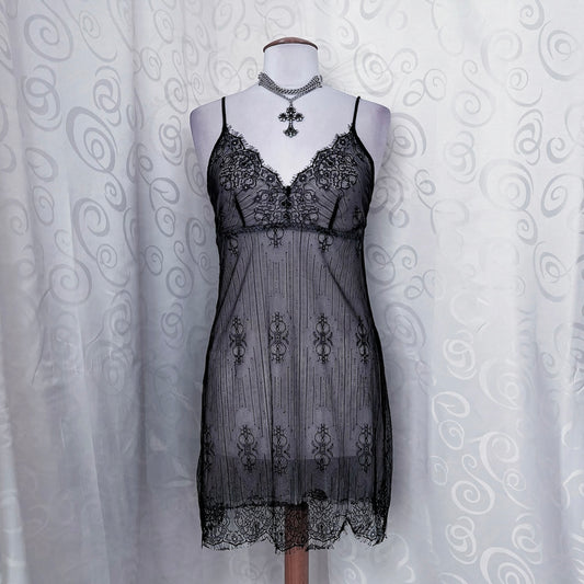 Dark fairy mesh & lacey nightgown 🕷️🕸️
