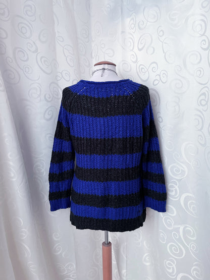 00’s Clockhouse emo knit striped sweater 🎸
