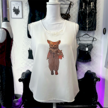 Foxy REWORKED 00’s see-through oversized top 🦊