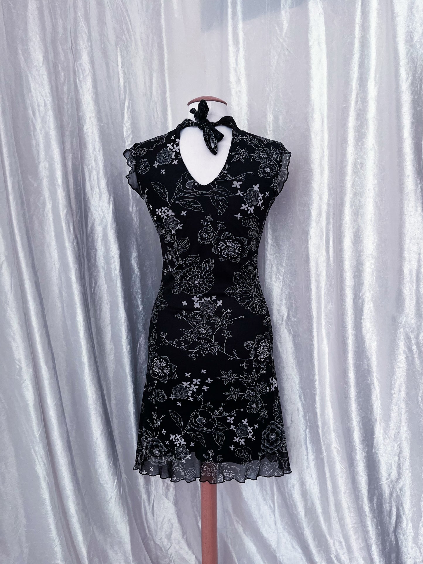 00’s Xanaka Qipao style mesh dress 🪷🍙