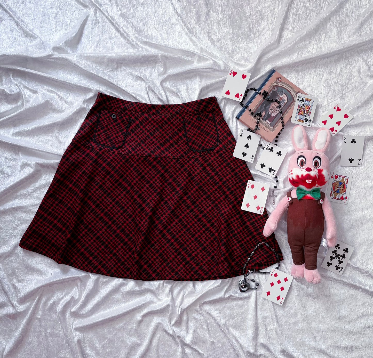 VIVE MARIA Gambling Girl Skirt red allover 🃏