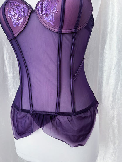 Whimsy fairy purple mesh corset top 💜