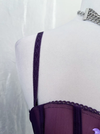 Whimsy fairy purple mesh corset top 💜