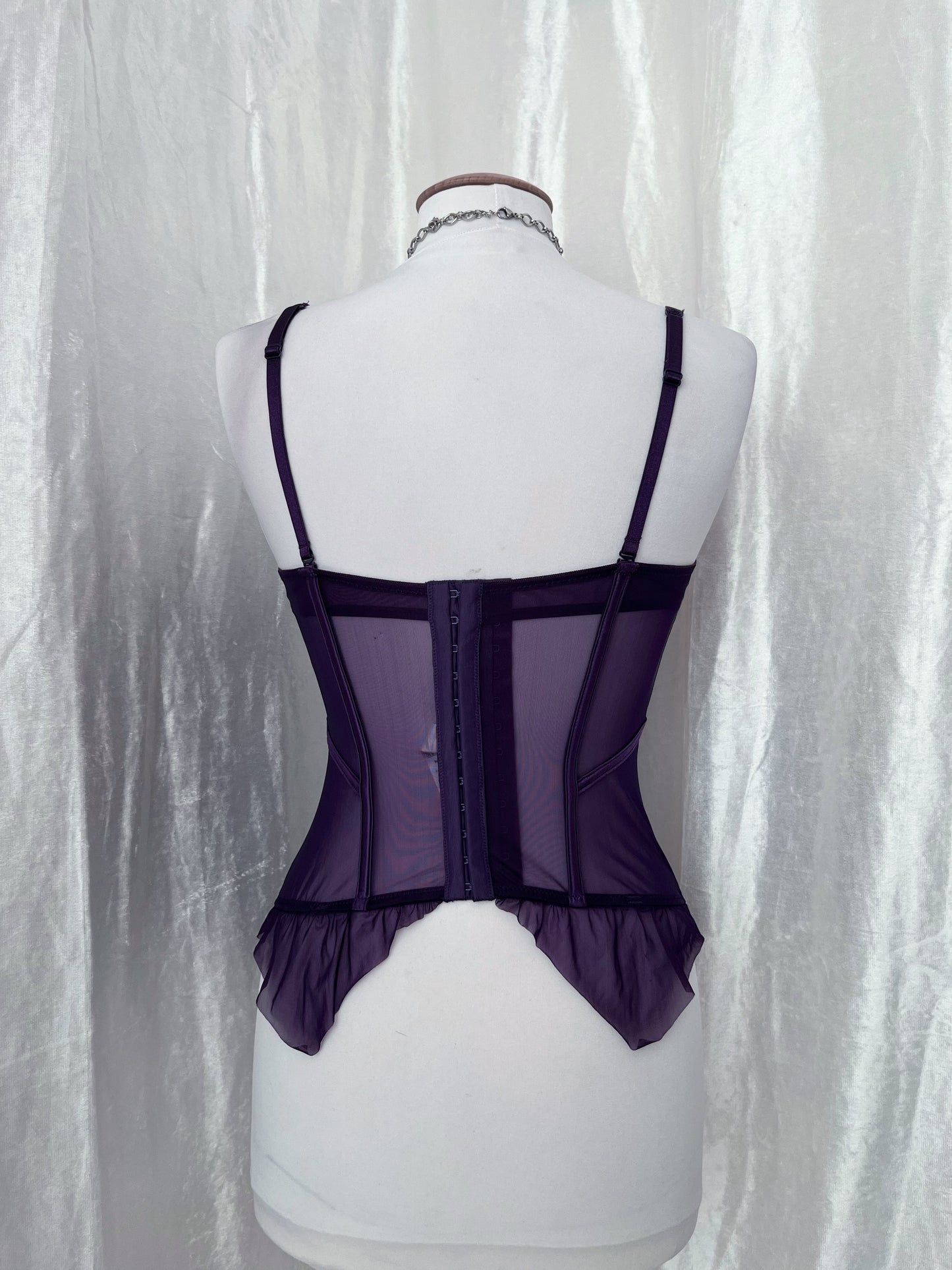 Whimsy fairy purple mesh corset top 💜