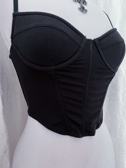 Must-have black corset top ✨🦇