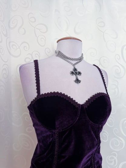 Whimsy velvet purple corset 💜🌀