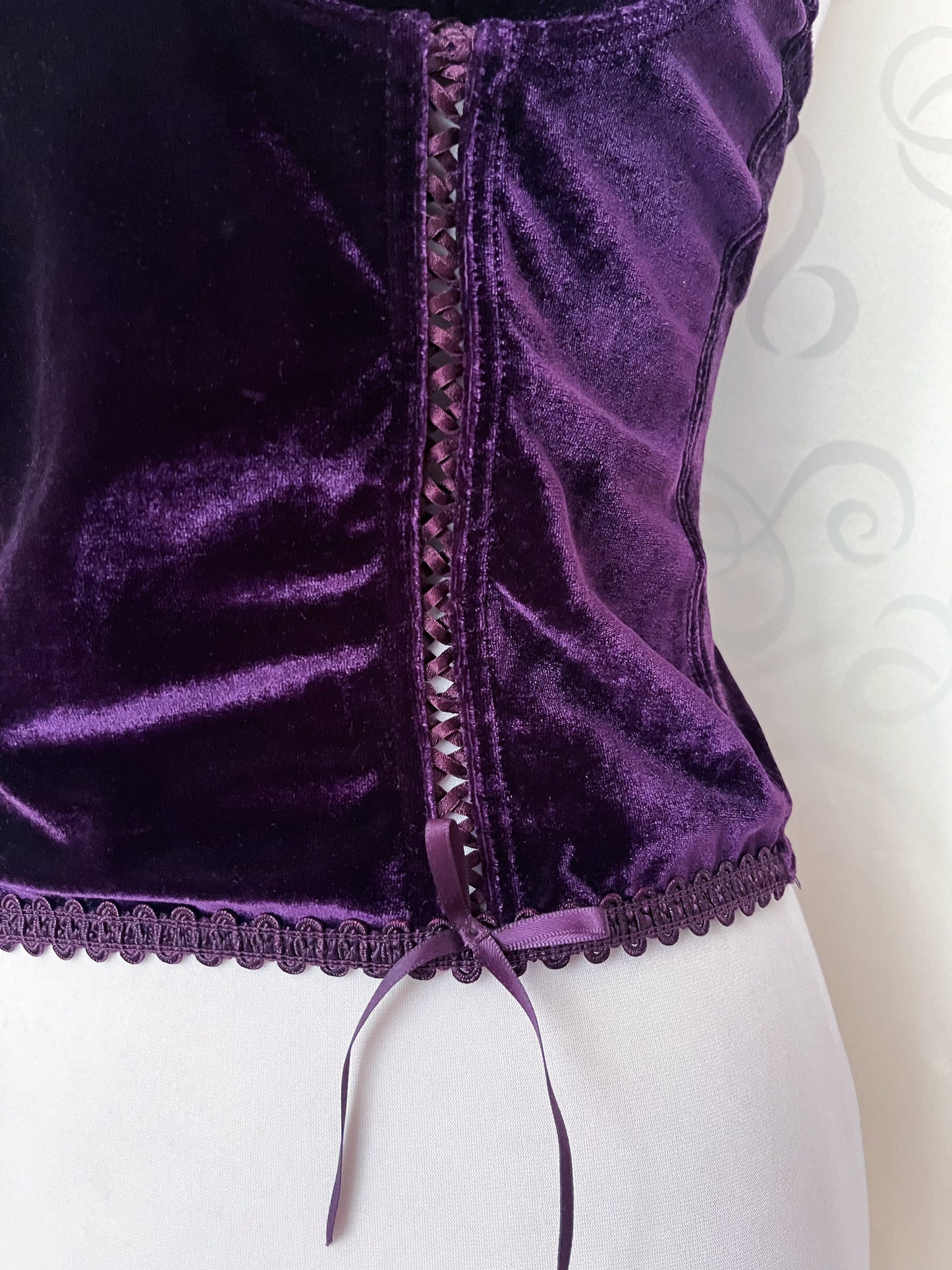 Whimsy velvet purple corset 💜🌀
