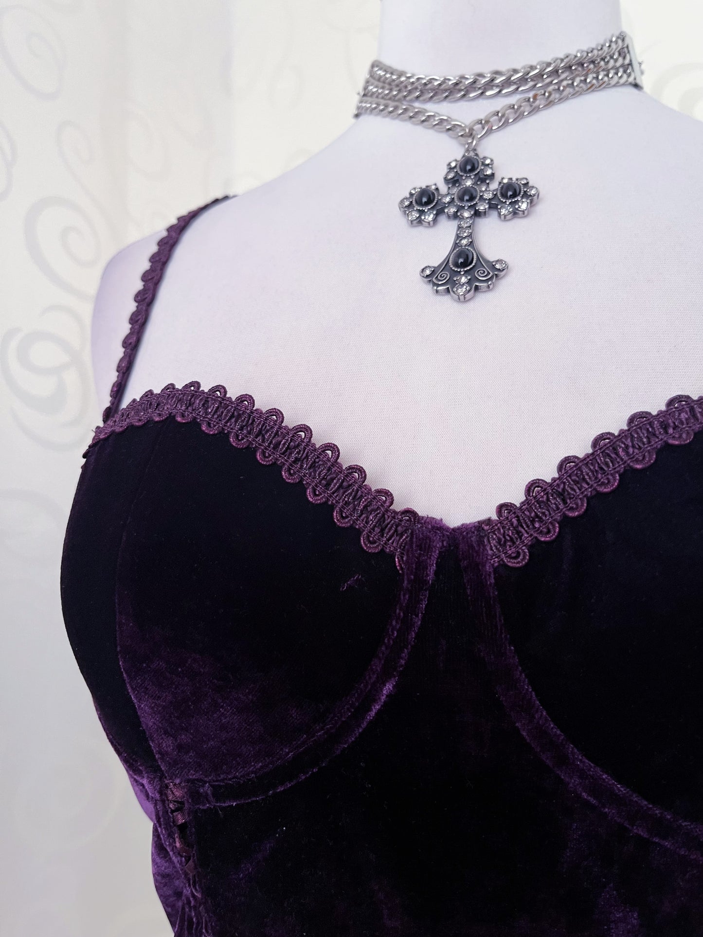 Whimsy velvet purple corset 💜🌀