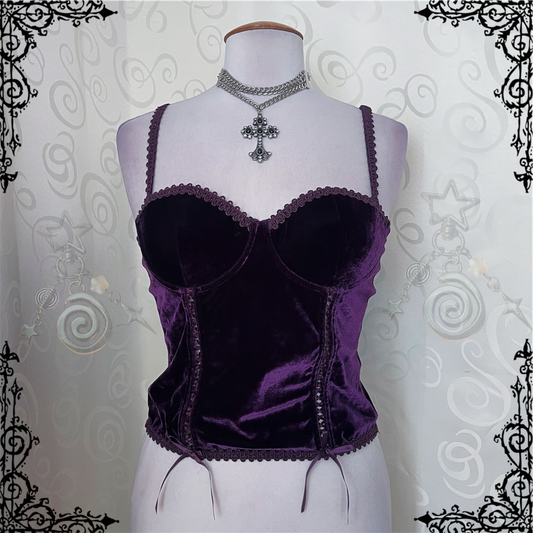 Whimsy velvet purple corset 💜🌀