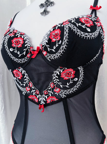 Dark fairy mesh corset top 🌹
