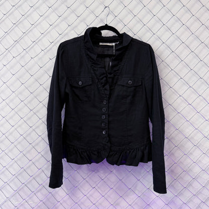 00’s Dark Coquette linen light jacket 🦇🗝️
