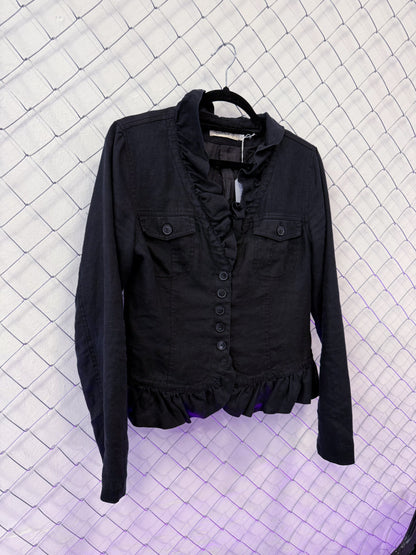 00’s Dark Coquette linen light jacket 🦇🗝️
