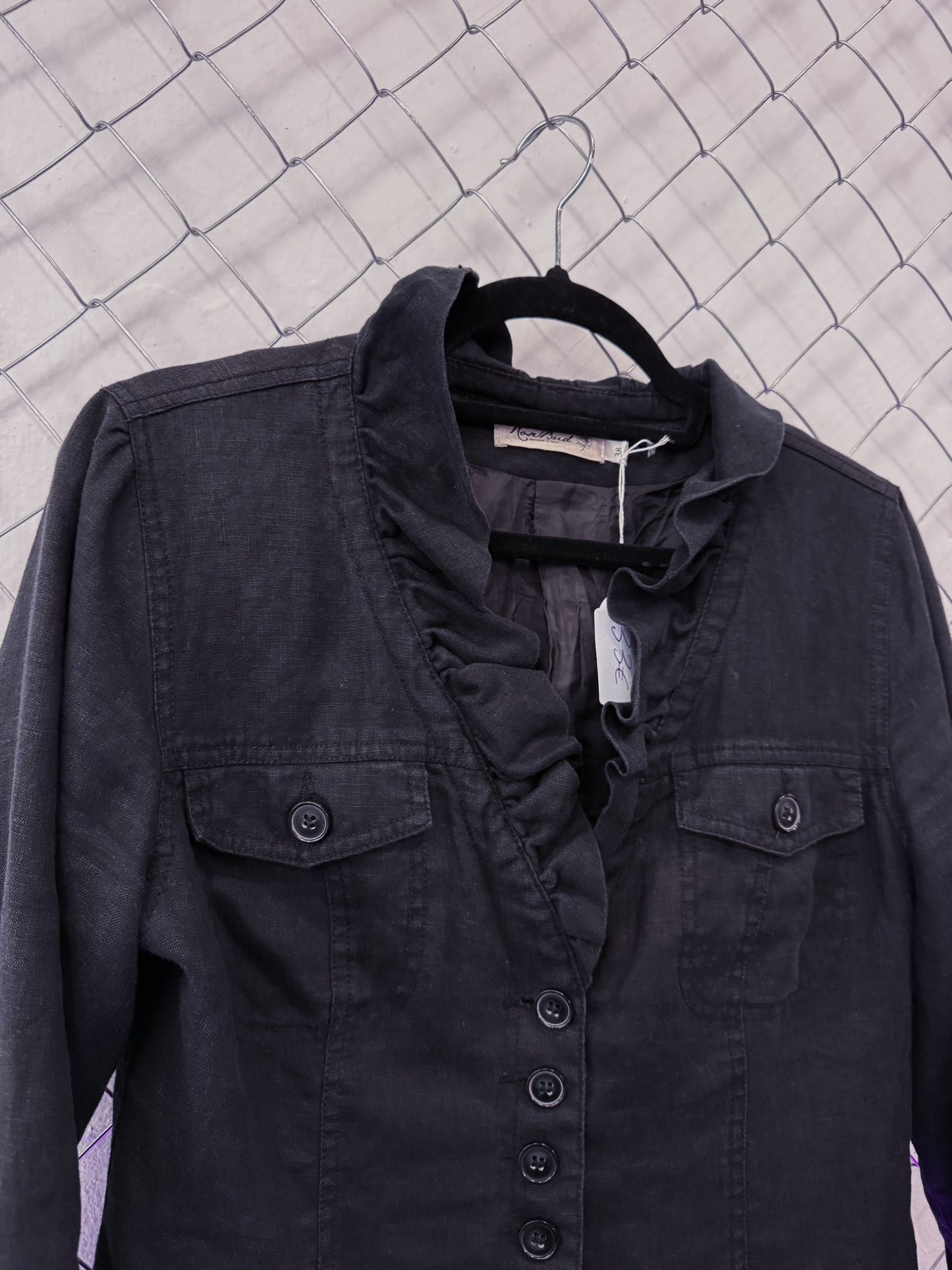 00’s Dark Coquette linen light jacket 🦇🗝️