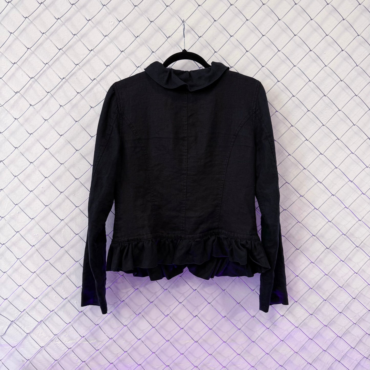 00’s Dark Coquette linen light jacket 🦇🗝️