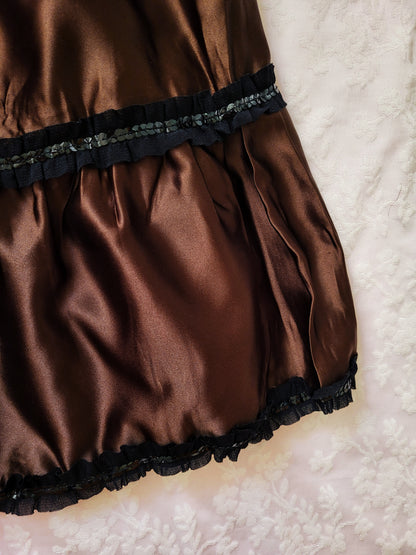 00's brand new fairy satin skirt 🦋✨️