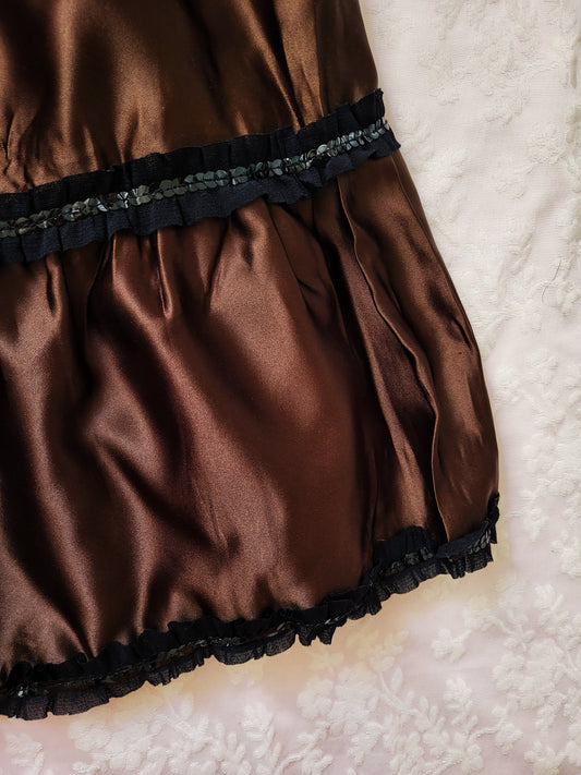 00's brand new fairy satin skirt 🦋✨️