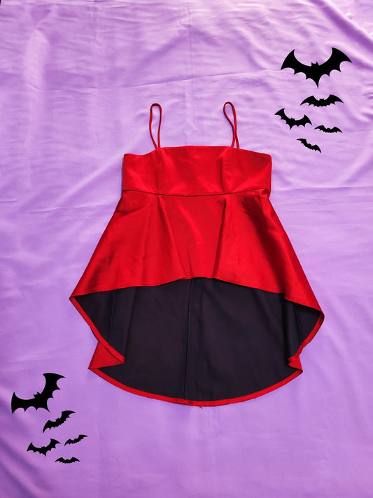 Gothic Red Saten Top