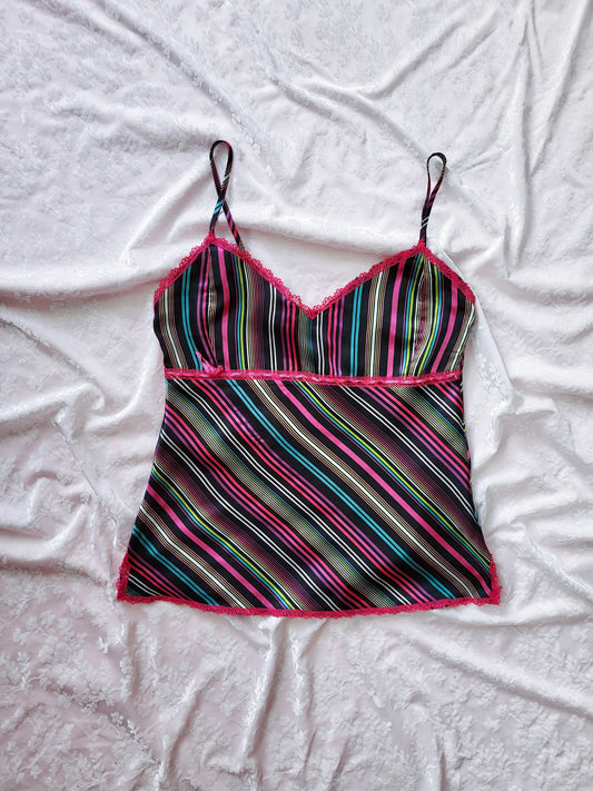 Coquette striped cami top