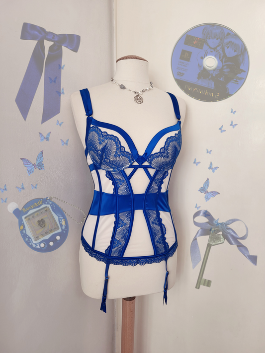 Mesmerising fairy blue & white corset 🧚🏼‍♂️